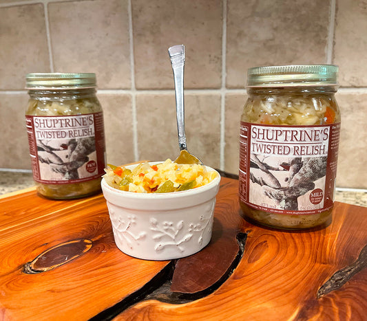 SHUPTRINE’S TWISTED CHOW-CHOW RELISH (2 JARS)