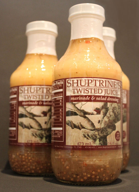 SHUPTRINE’S TWISTED MARINADE /SALAD DRESSING  (BULK)- 1 FLAT (12 JARS)