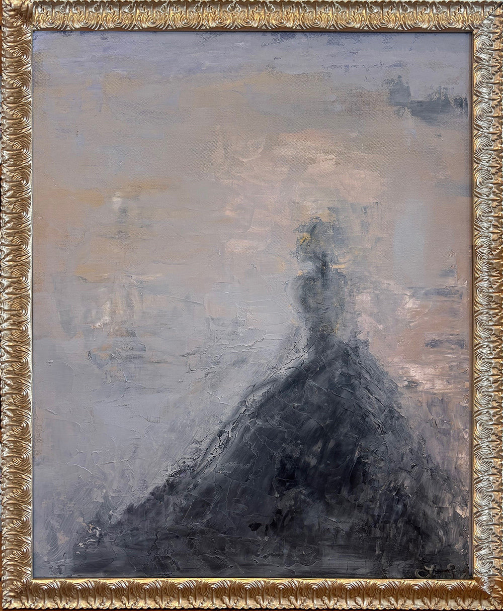 Lost in the Noise © Laura Scorey, Oil & Cold Wax on  Canvas Board, 30 X 24 inches